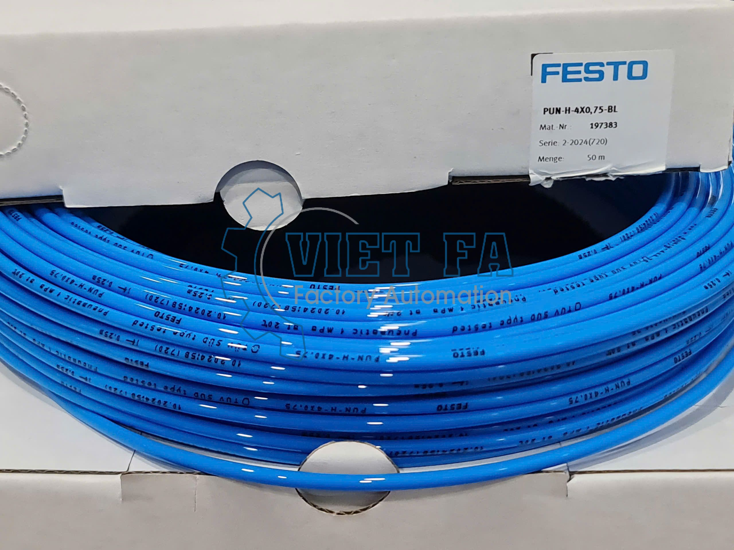 Ống dẫn khí Festo PUN-H, PUN-H-DUO PU tubing 6 Festo PUN-H-4×0,75-BL