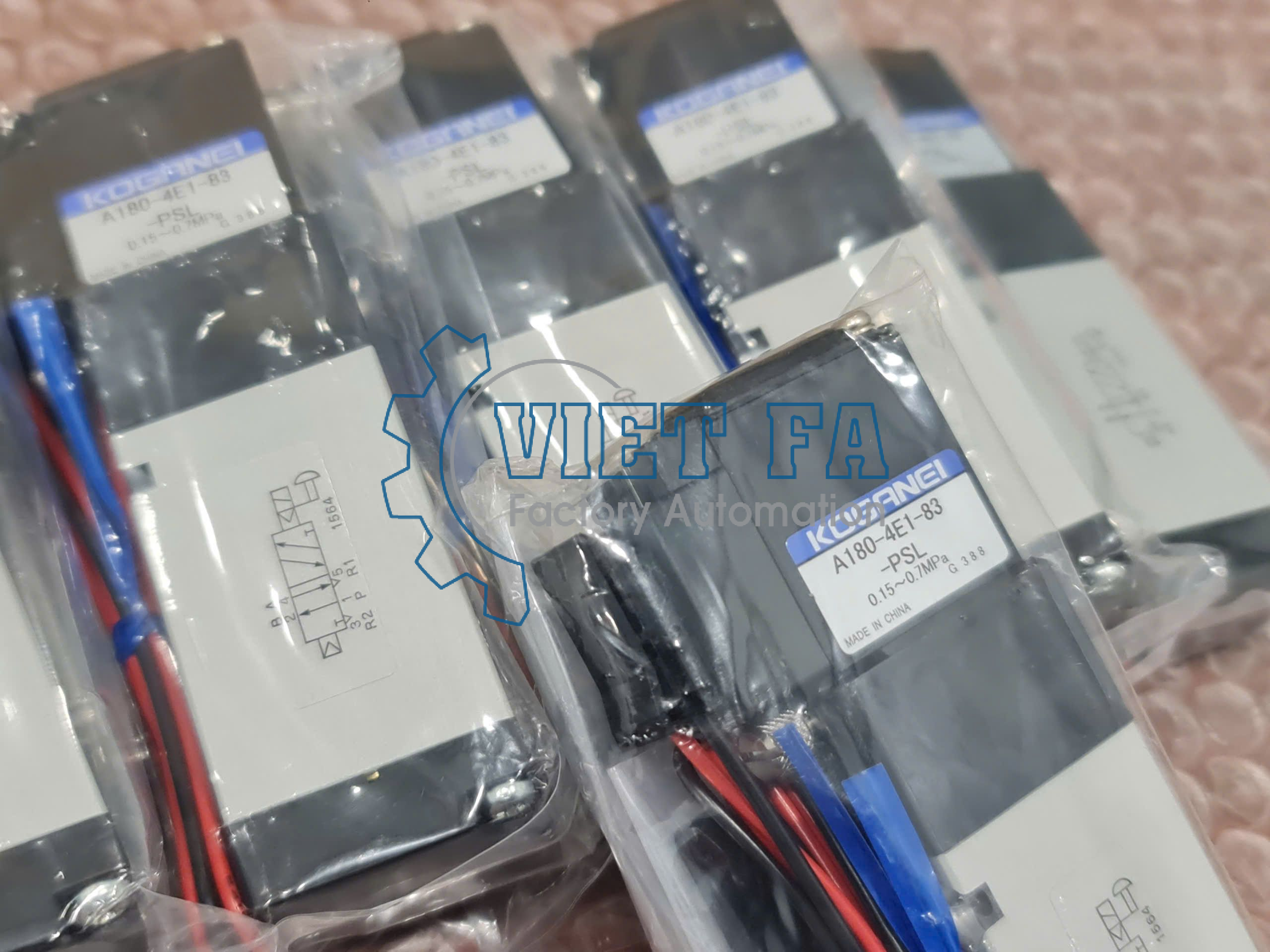 Van điện từ Koganei 180-4E1/180-4E2 Solenoid Valve 4 Koganei A180-4E1-83-PSL