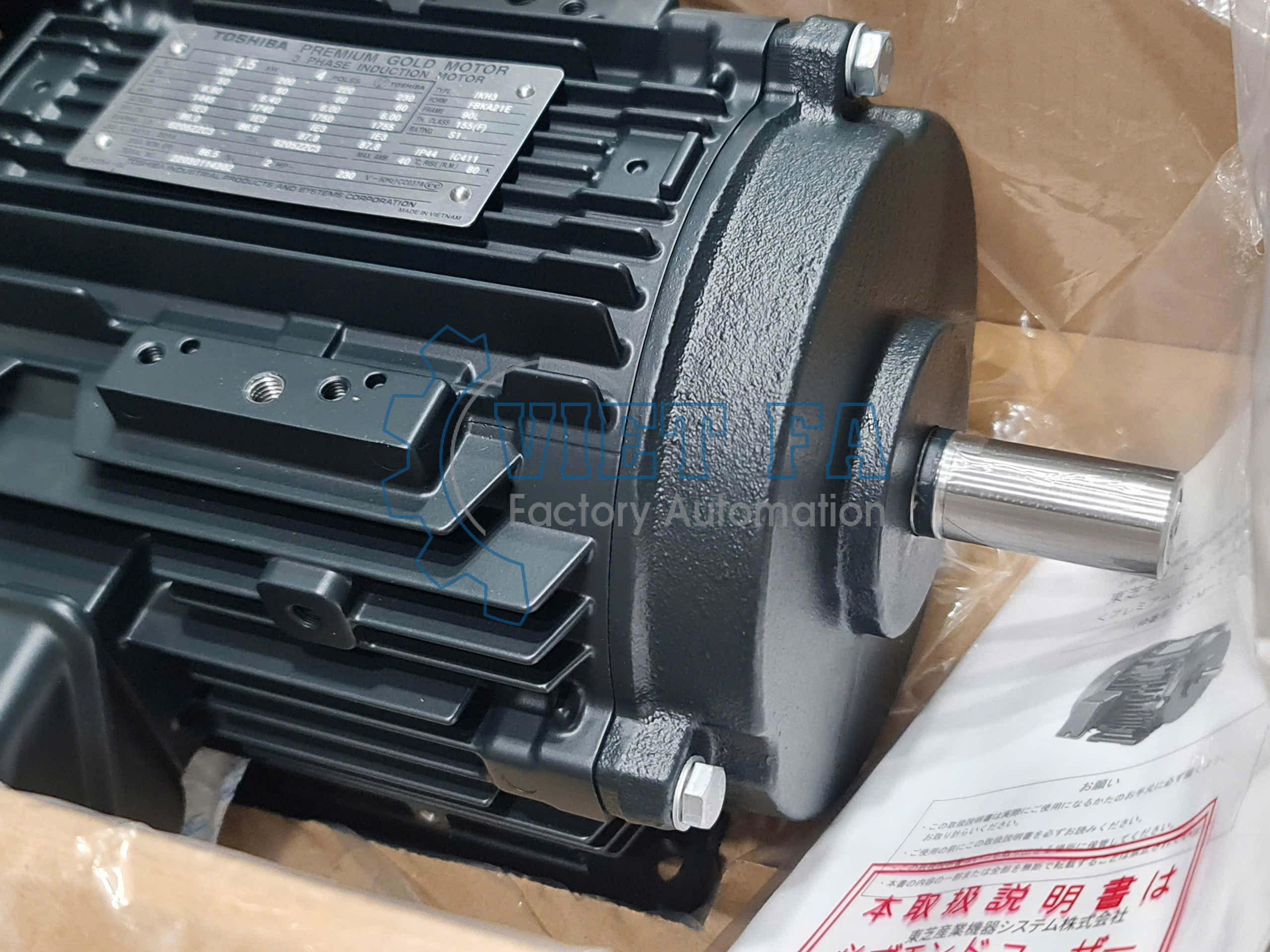 Động cơ Toshiba IKH3-FBKA21E 4P 1.5Kw 2 Toshiba IKH3-FBKA21E