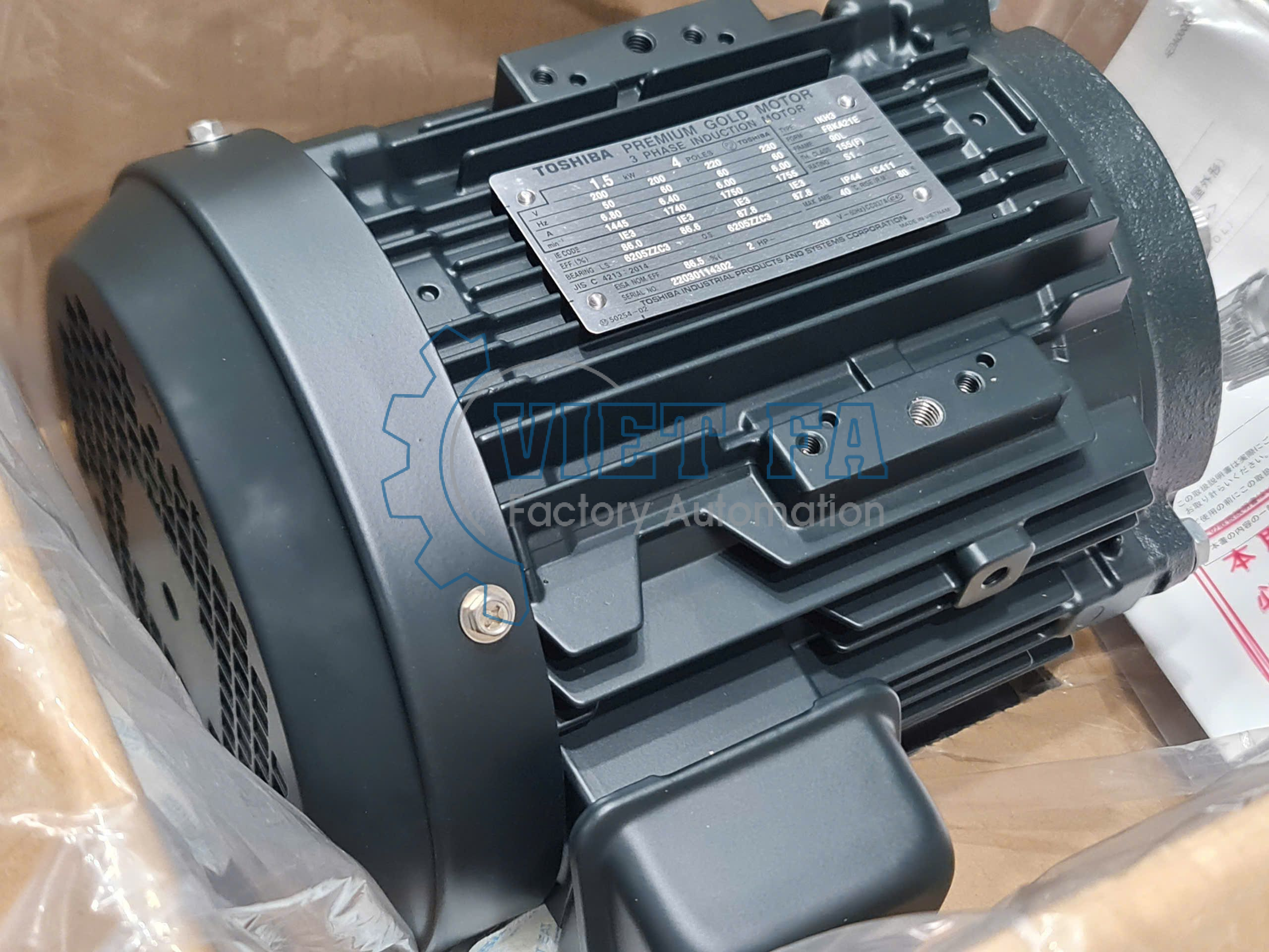 Động cơ Toshiba IKH3-FBKA21E 4P 1.5Kw 1 Toshiba IKH3-FBKA21E
