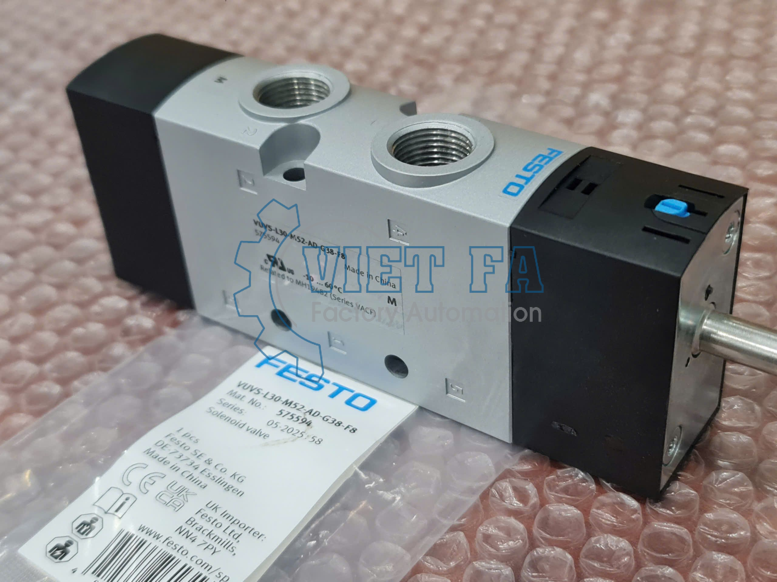 Van điện từ Festo VUVS-L30-M52-AD-G38-F8 575594 2 Festo VUVS-L30-M52-AD-G38-F8