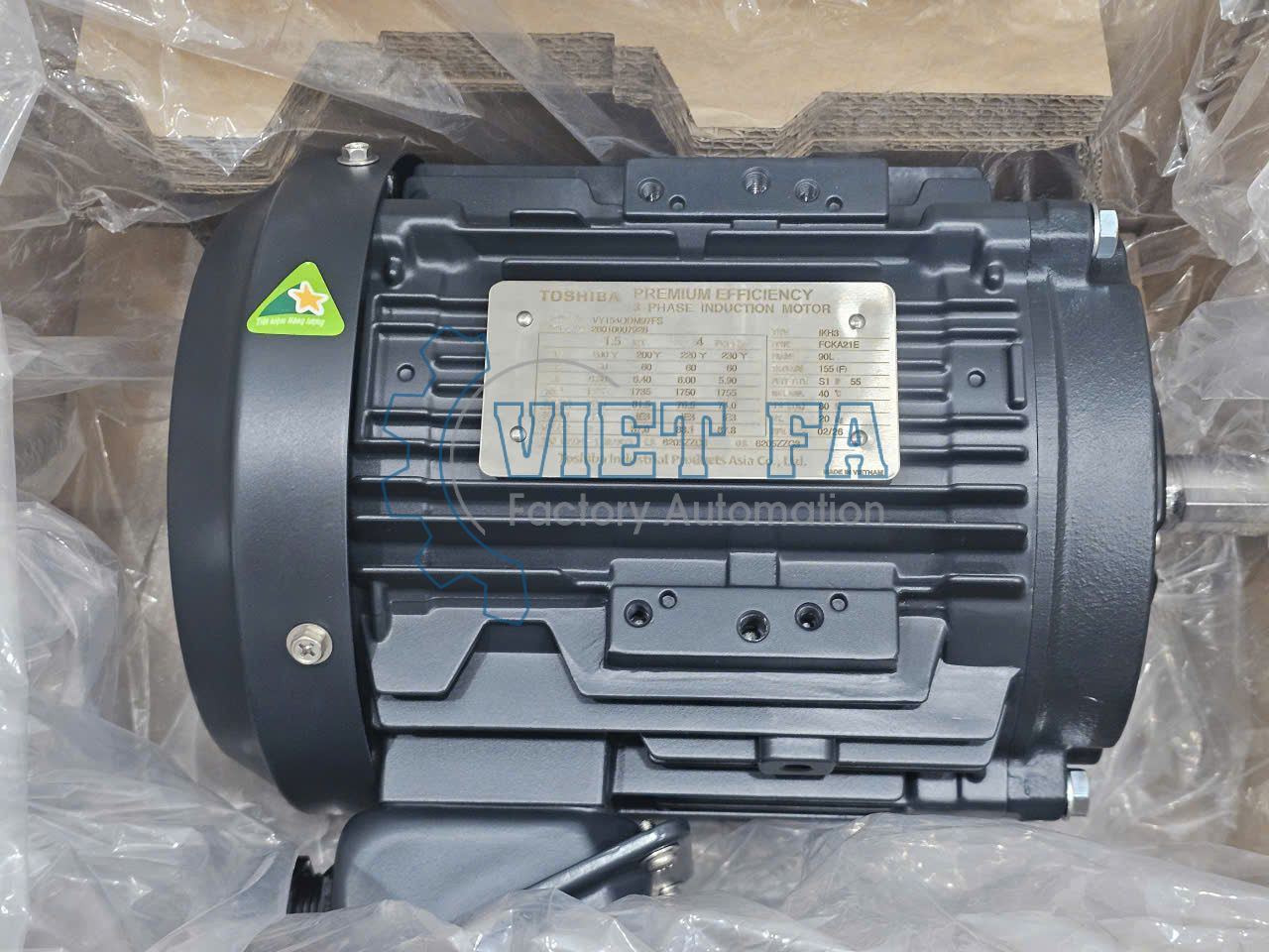 Động cơ Toshiba VY154ODM97FS-4P-1.5kW-200V-50Hz-IE3-VN-B3 4 Toshiba VY154ODM97FS-4P-1.5kW-200V-50Hz-IE3-VN-B3