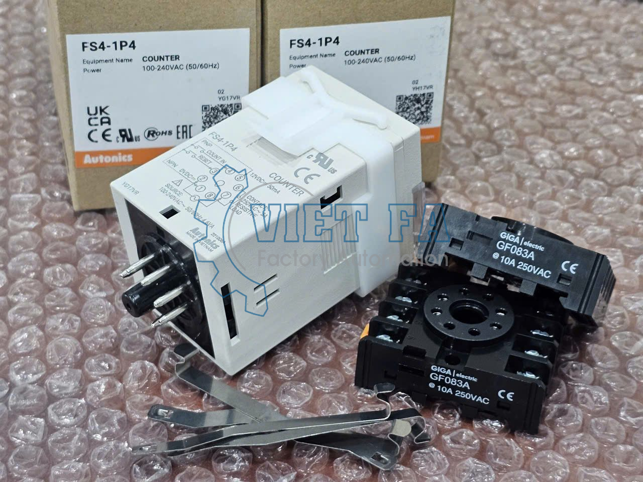 Bộ khuếch đại Autonics FS4-1P4 + GF083A 1 Autonics FS4-1P4 + GF083A